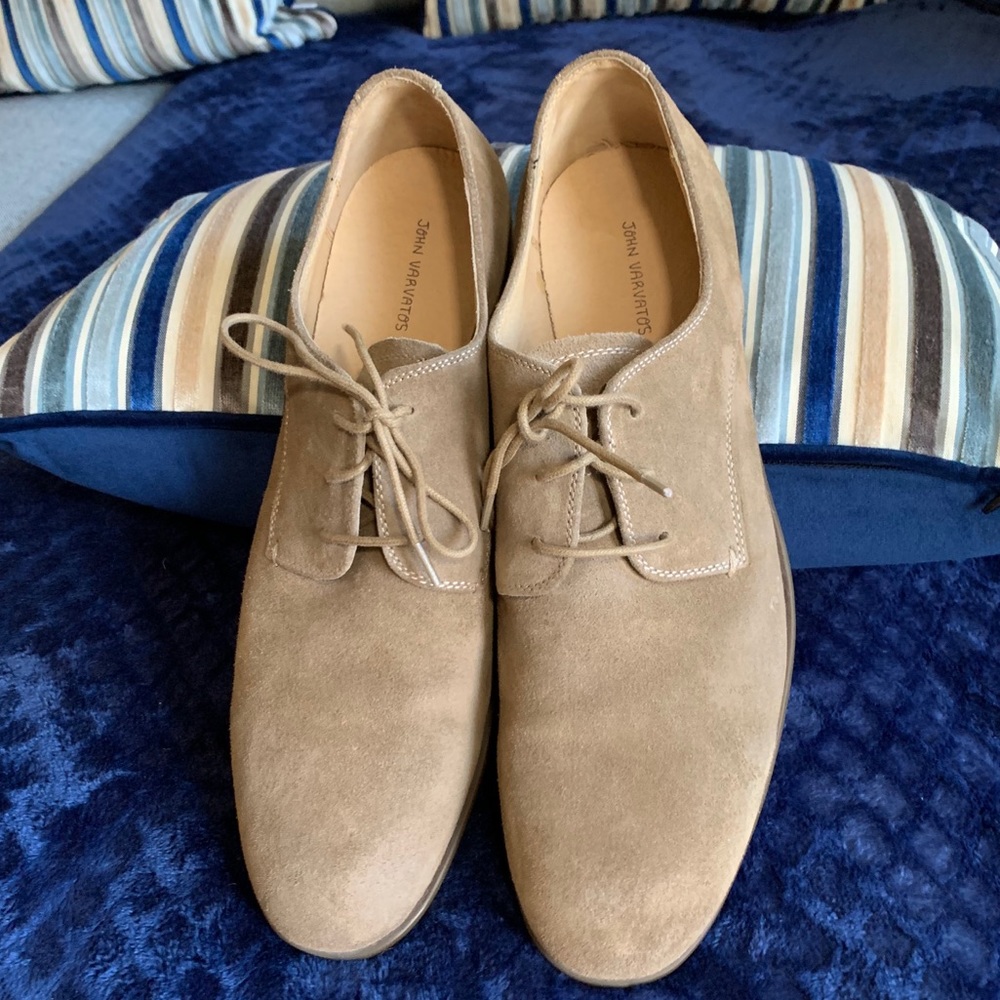 John Varvatos Dress Shoes Suede Cap Toe 10M - Picture 7 of 13